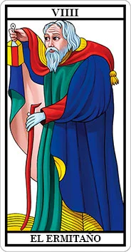 EL ERMITAÑO - IX - Arcanos Mayores del Tarot
